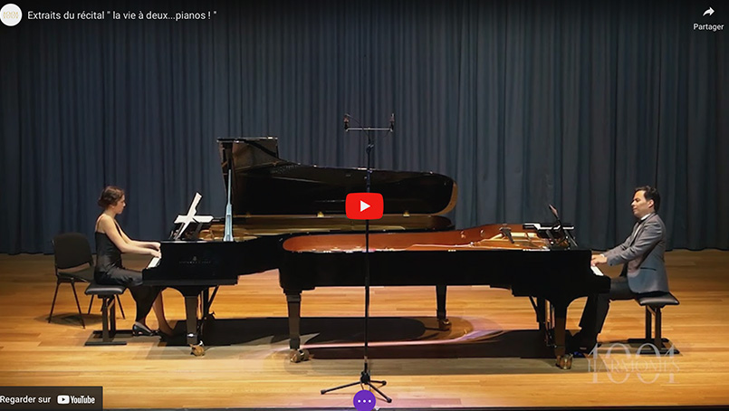 Extraits du récital  » la vie à deux…pianos ! « 