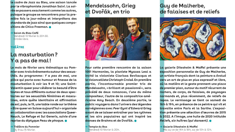 Journal N+ « Mendelssohn, Grieg et Dvořák, en trio »