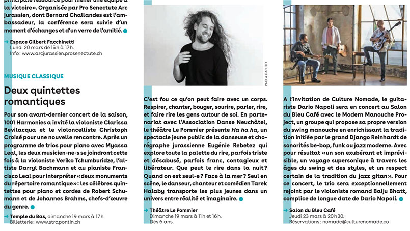 Journal N+ “Deux quintettes romantiques”